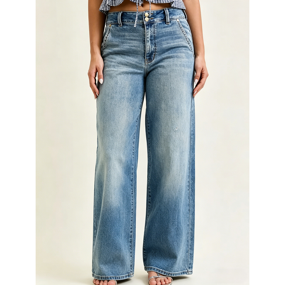 Classy Trouser LIGHT High Waist Wide Leg Jean