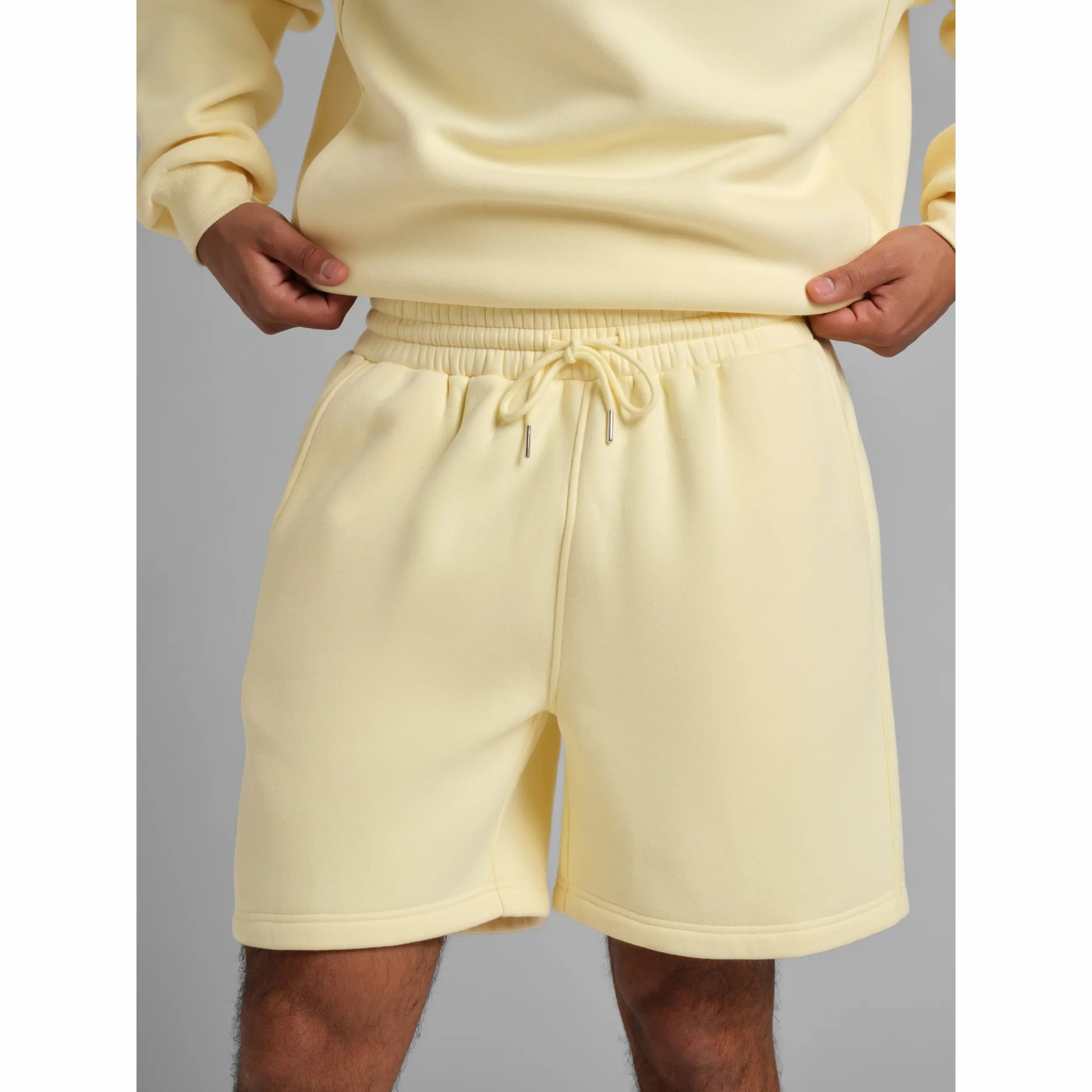 Unisex Basic Fleece Short – Cozy Lightweight Loungewear with Adjustable Drawstring Waist