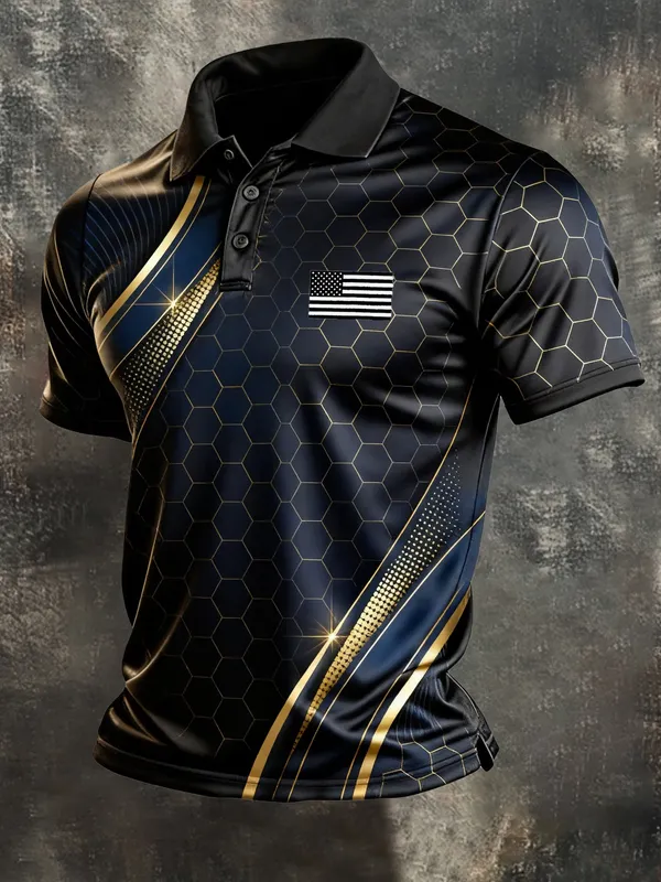Men's America Anniversary Short-Sleeve Polo Shirt