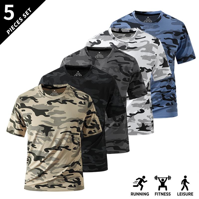 Men's short-sleeve top, suitable for fitness and sports