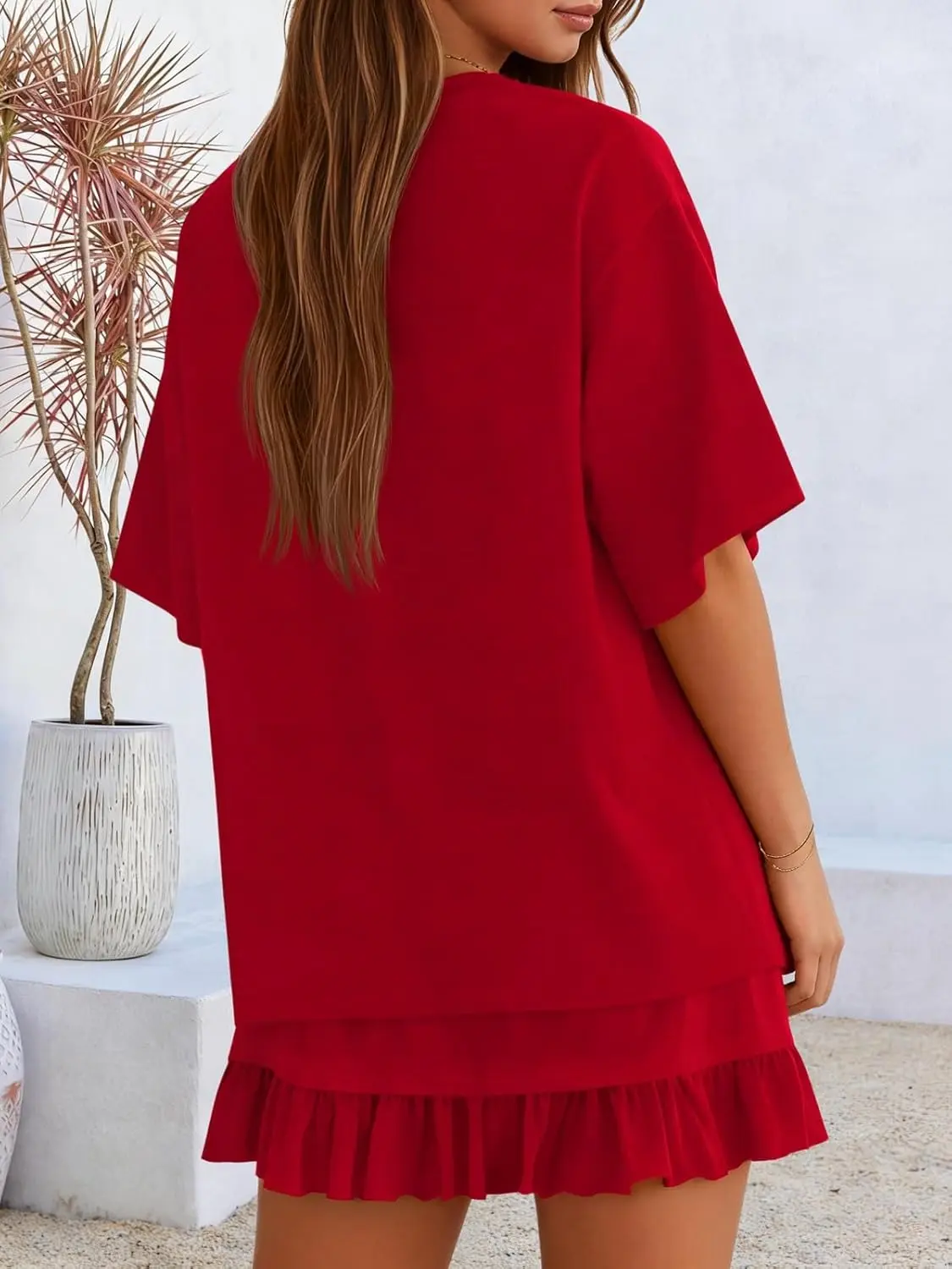 Women's 2-Piece Skirt Set for Summer Vacation
