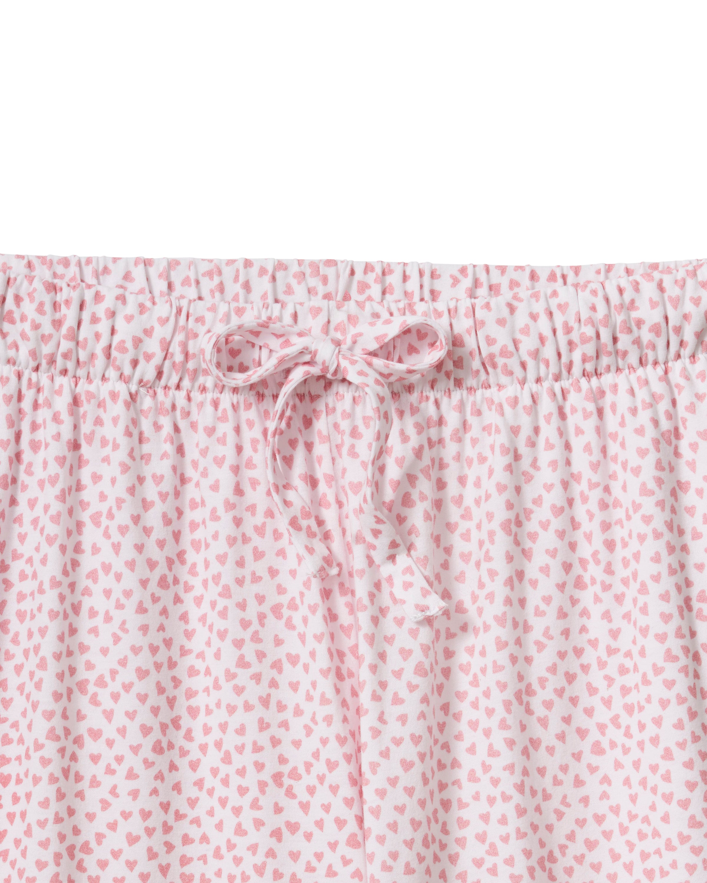 The Olivia Wide Leg Pima Pajama Set in Sweethearts