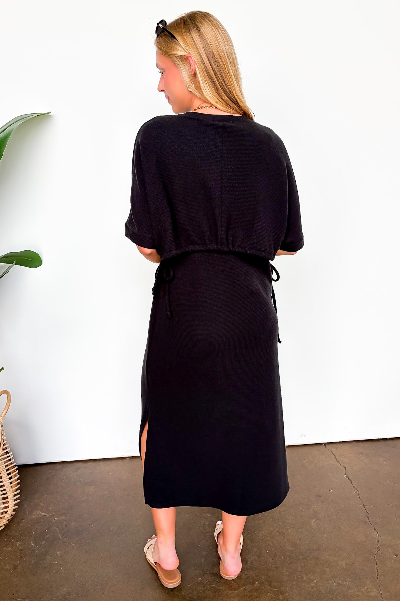 Side Tie Maxi Dress