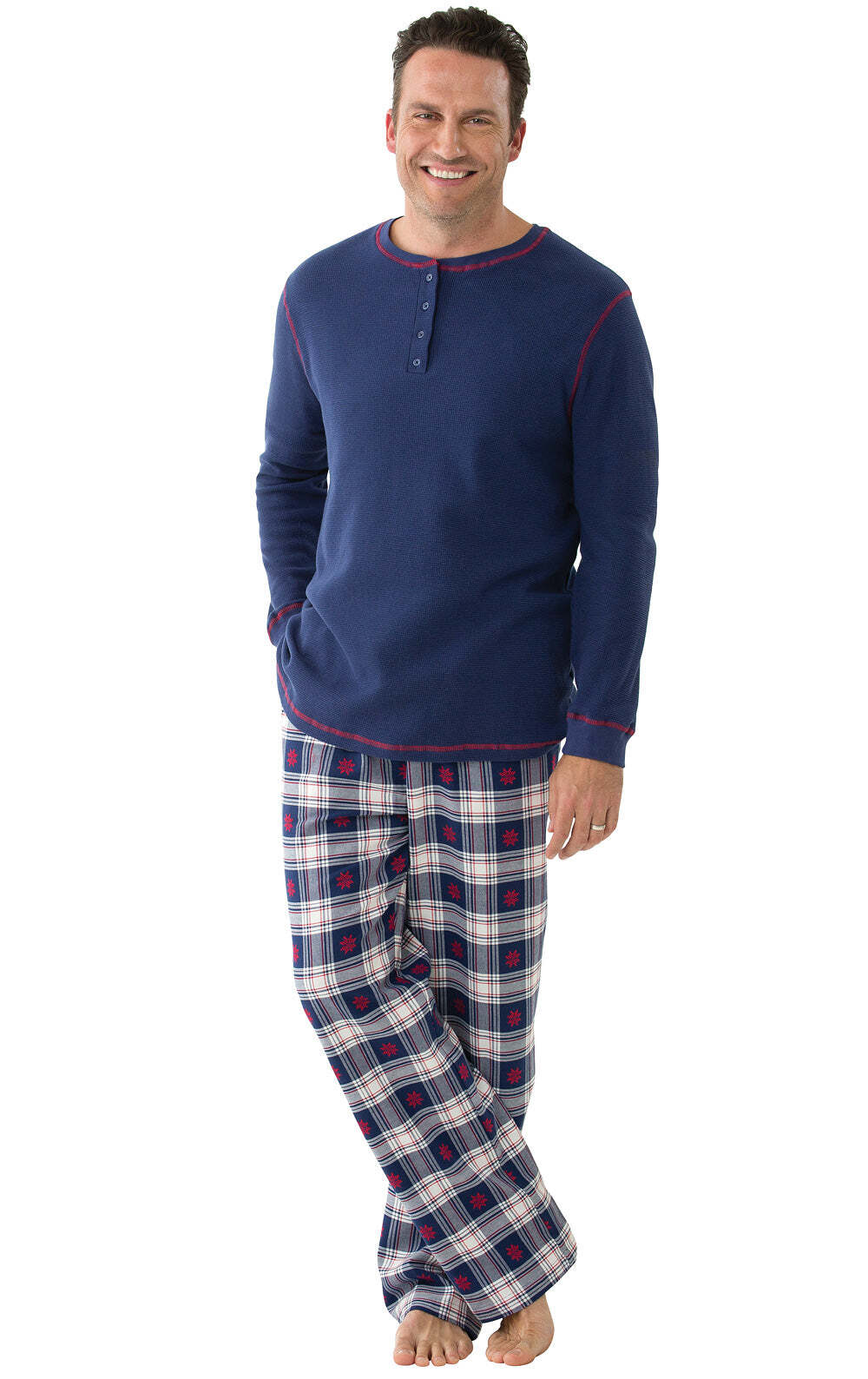 Snowfall Plaid Flannel Matching Family Pajamas