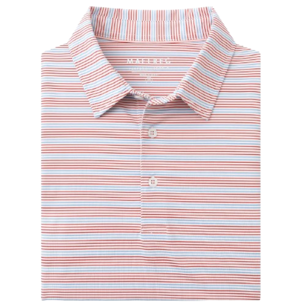 12-Pack Men's Golf Shirts — Moisture-Wicking Performance Short-Sleeve Striped Polo