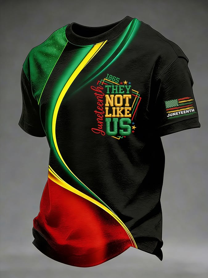 Men's Juneteenth They Not Like Us Printed Casual T-shirt
