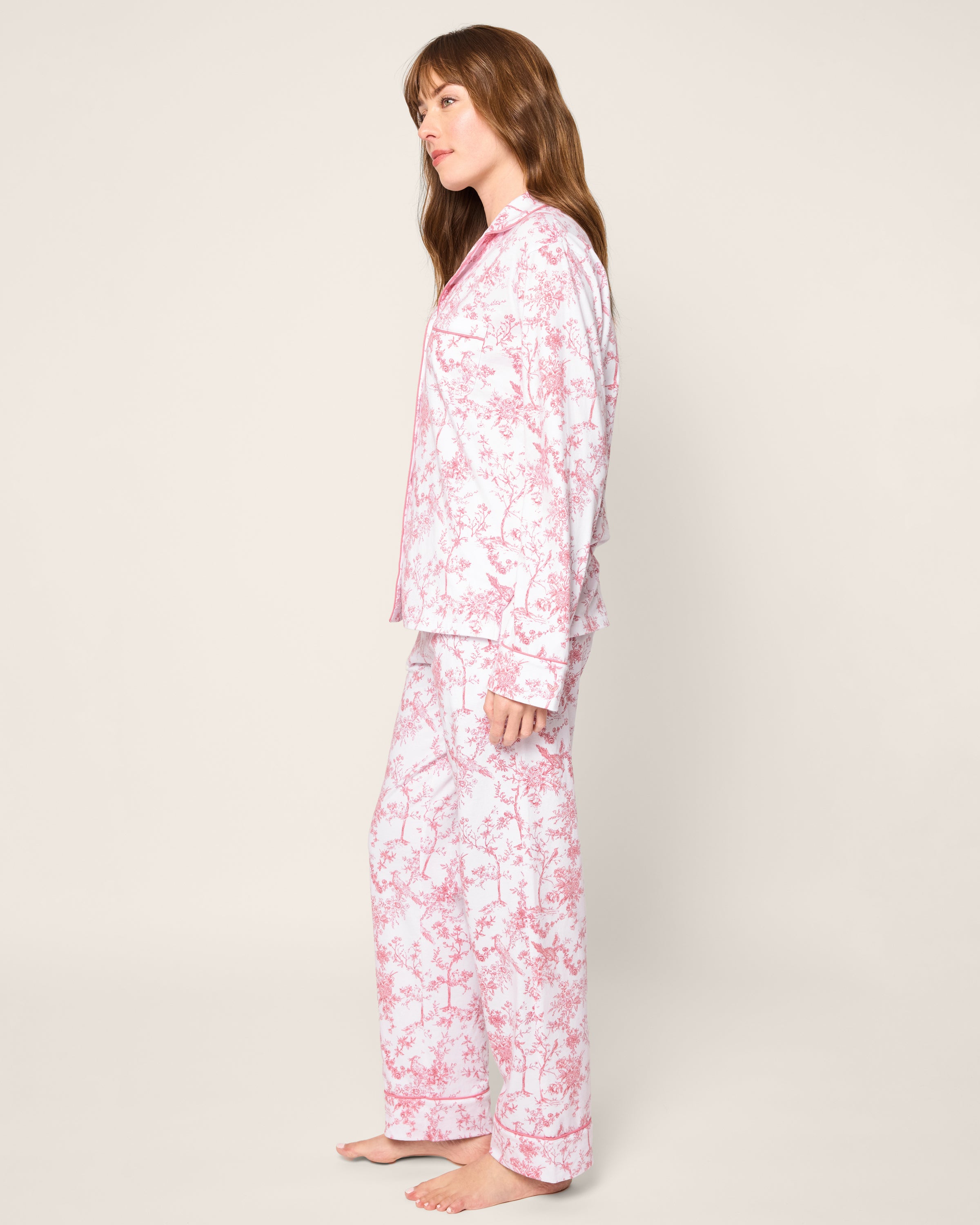 Women's Pima Pajama in Pink Timeless Toile