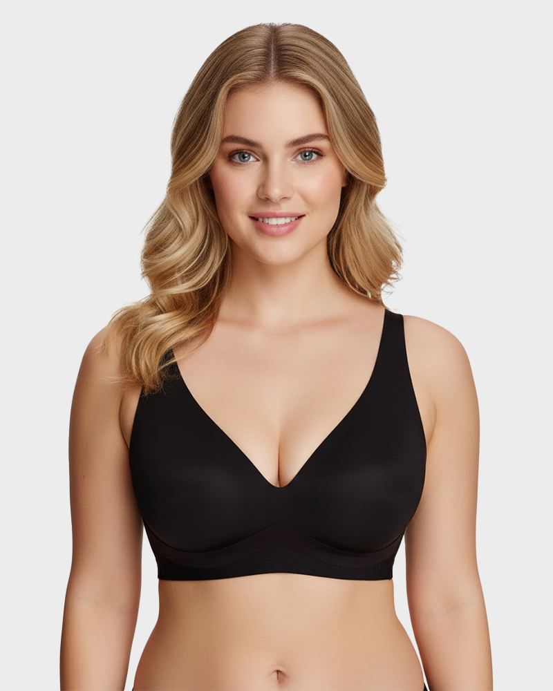 Supportive Wireless Deep-V Bra