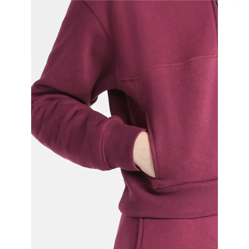 Women’s 2-Piece Set – Half Zip Sweatshirt & Wide Leg Pants