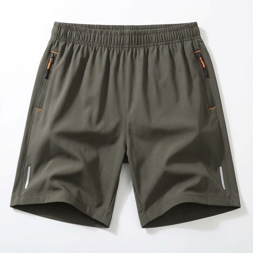Men's Ice Silk Quick-Dry Zipper Pocket Shorts