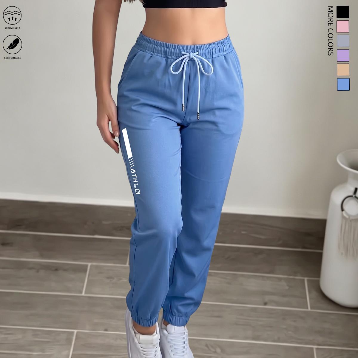 Women's Lightweight Ultra-Thin Straight-Leg Casual Athletic Pants