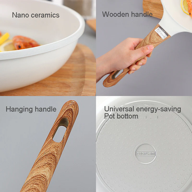Japanese Style Ceramic Coated Skillet