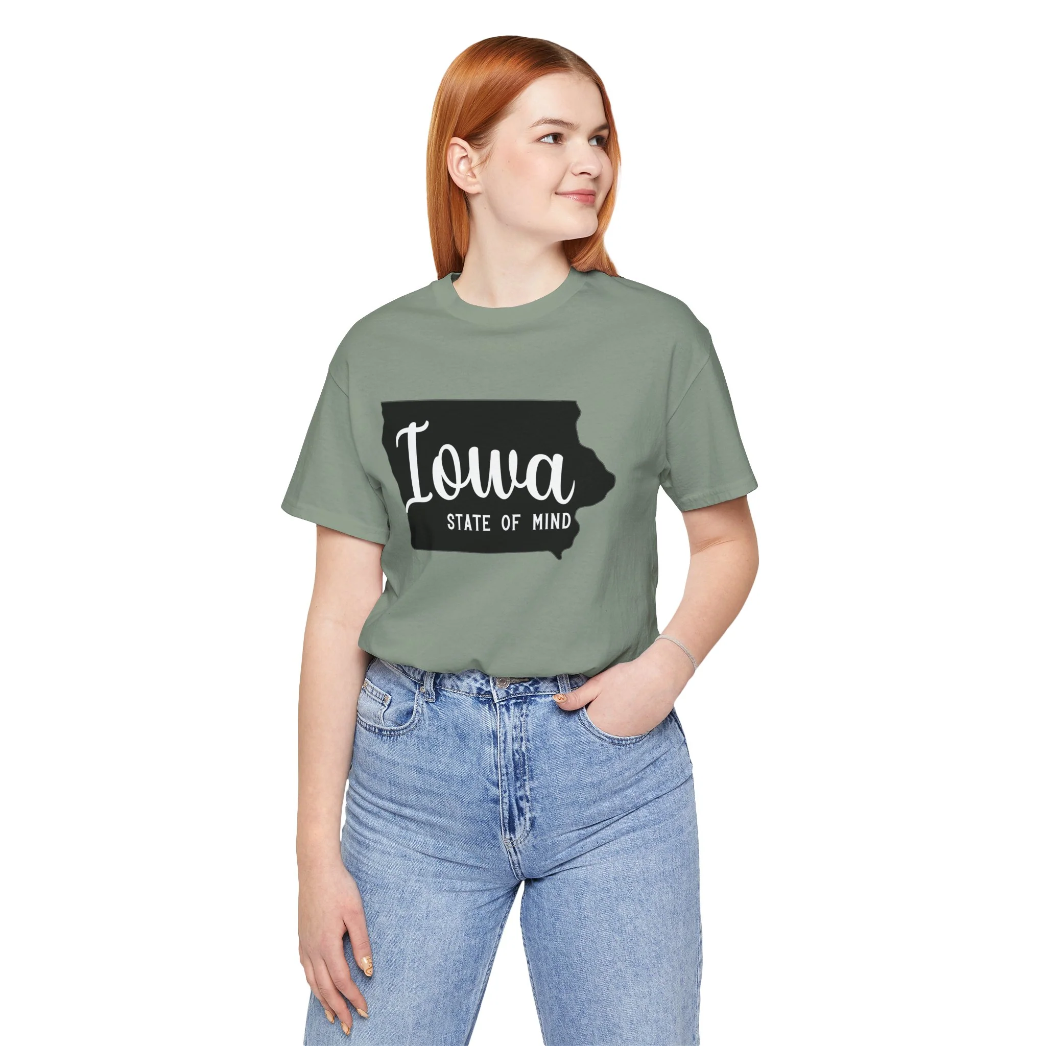 Iowa State of Mind Bella Canvas Jersey Short Sleeve Tee - Multiple Colors