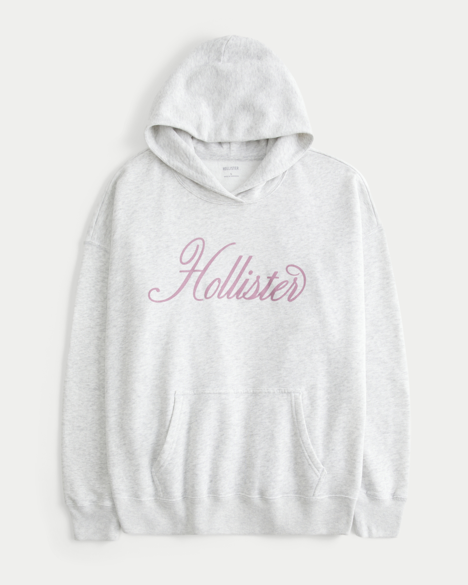 Oversized Sparkle Logo Graphic Hoodie
