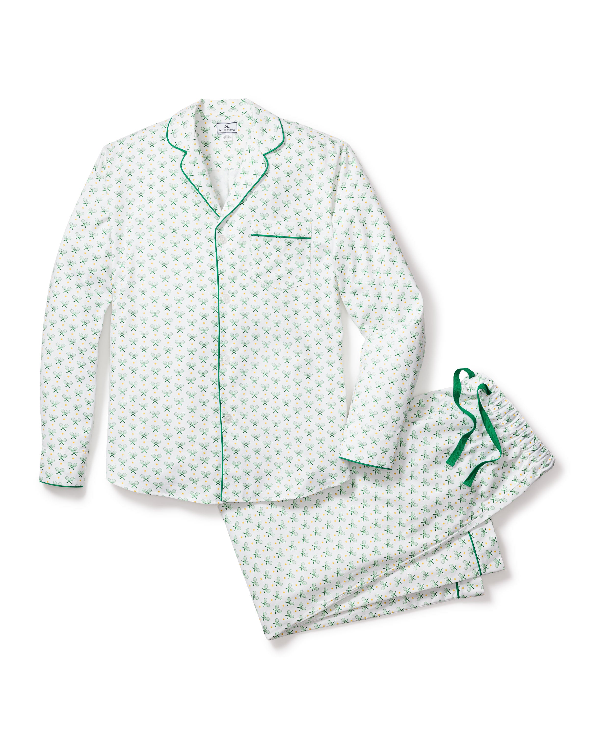 Men's Twill Pajama Set in Match Point