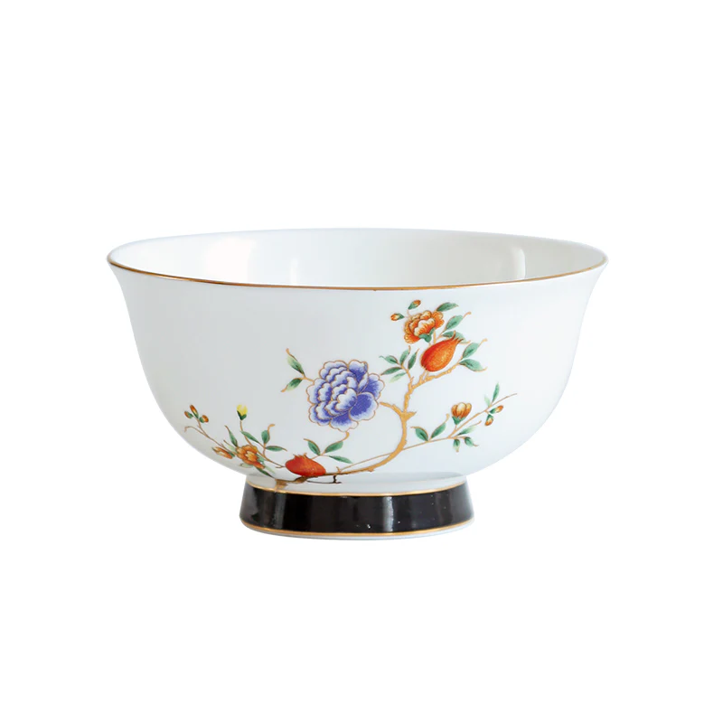 Bone China European Antique Style Bowl and Plate