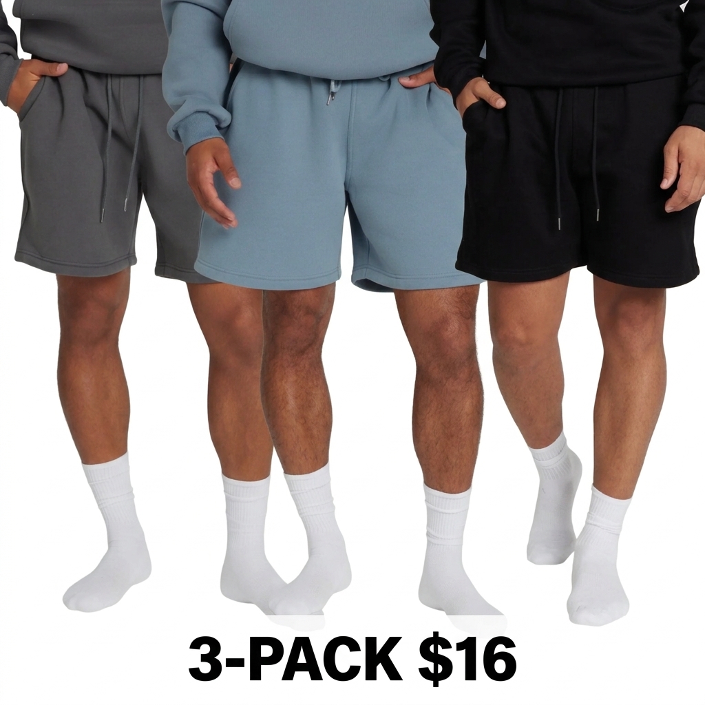 Unisex Basic Fleece Short – Cozy Lightweight Loungewear with Adjustable Drawstring Waist