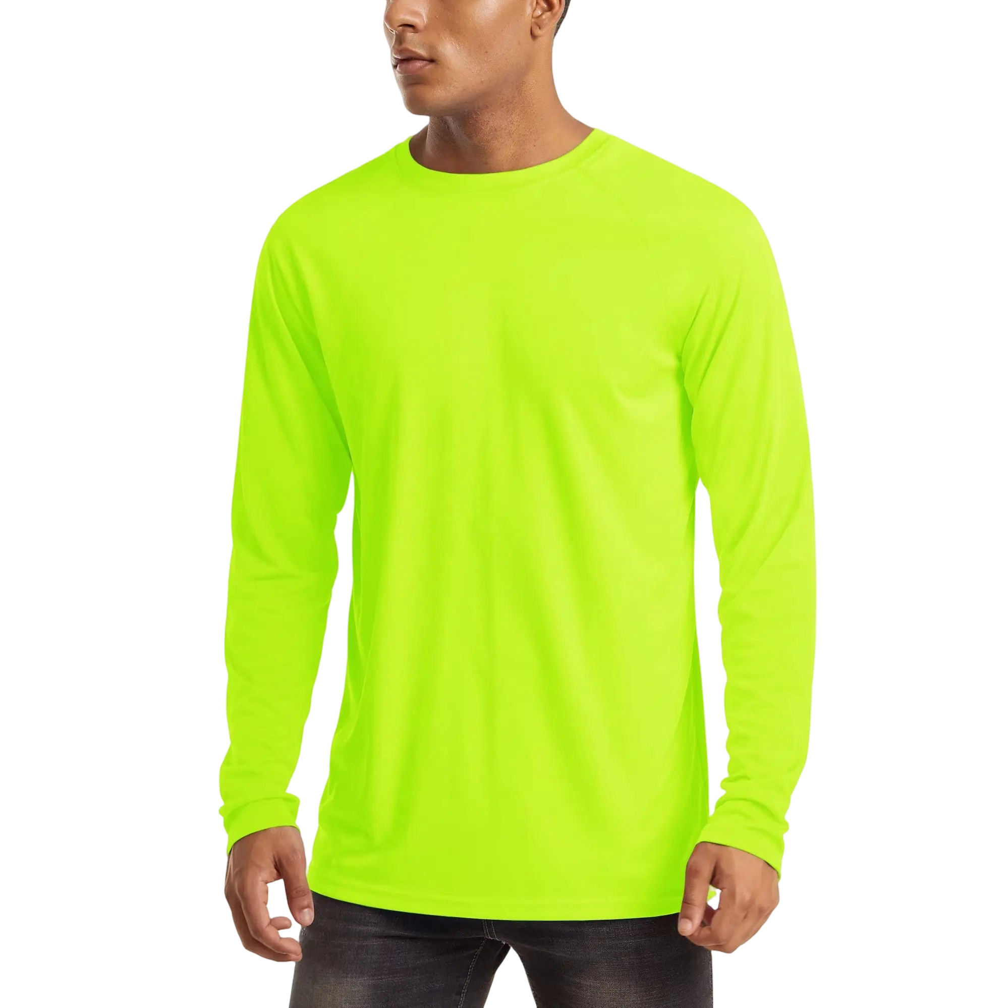 Men's UPF 50+ Long Sleeves Shirts Quick Dry Lightweight Summer Sportswear Tops
