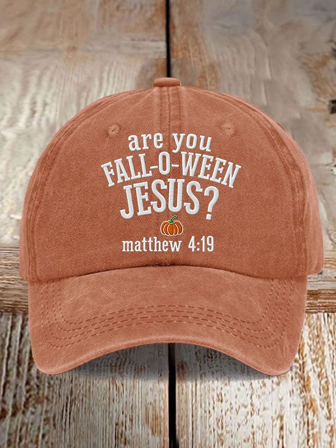 Women's Casual Halloween Faith Print Baseball Cap