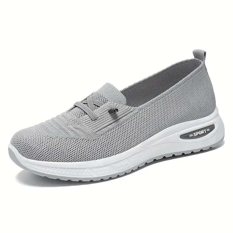 Women's Slip-On Knit Sneakers | Lightweight Breathable Comfort Casual Shoes Slip On Style Footwear