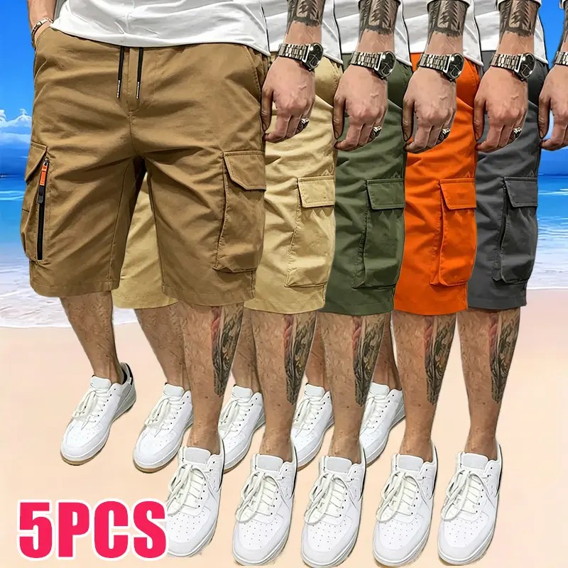 Men’s Comfort Shorts || Versatile Cargo-Style Casual Bottoms