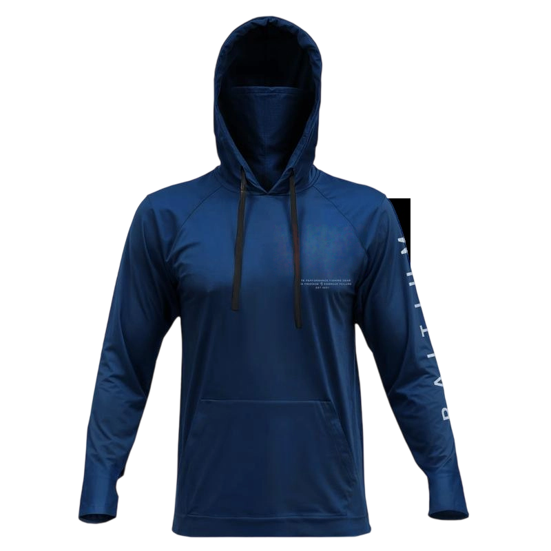 Hooded UPF 50 Long Sleeve with Gaiter - Lightweight, Breathable, Moisture-Wicking