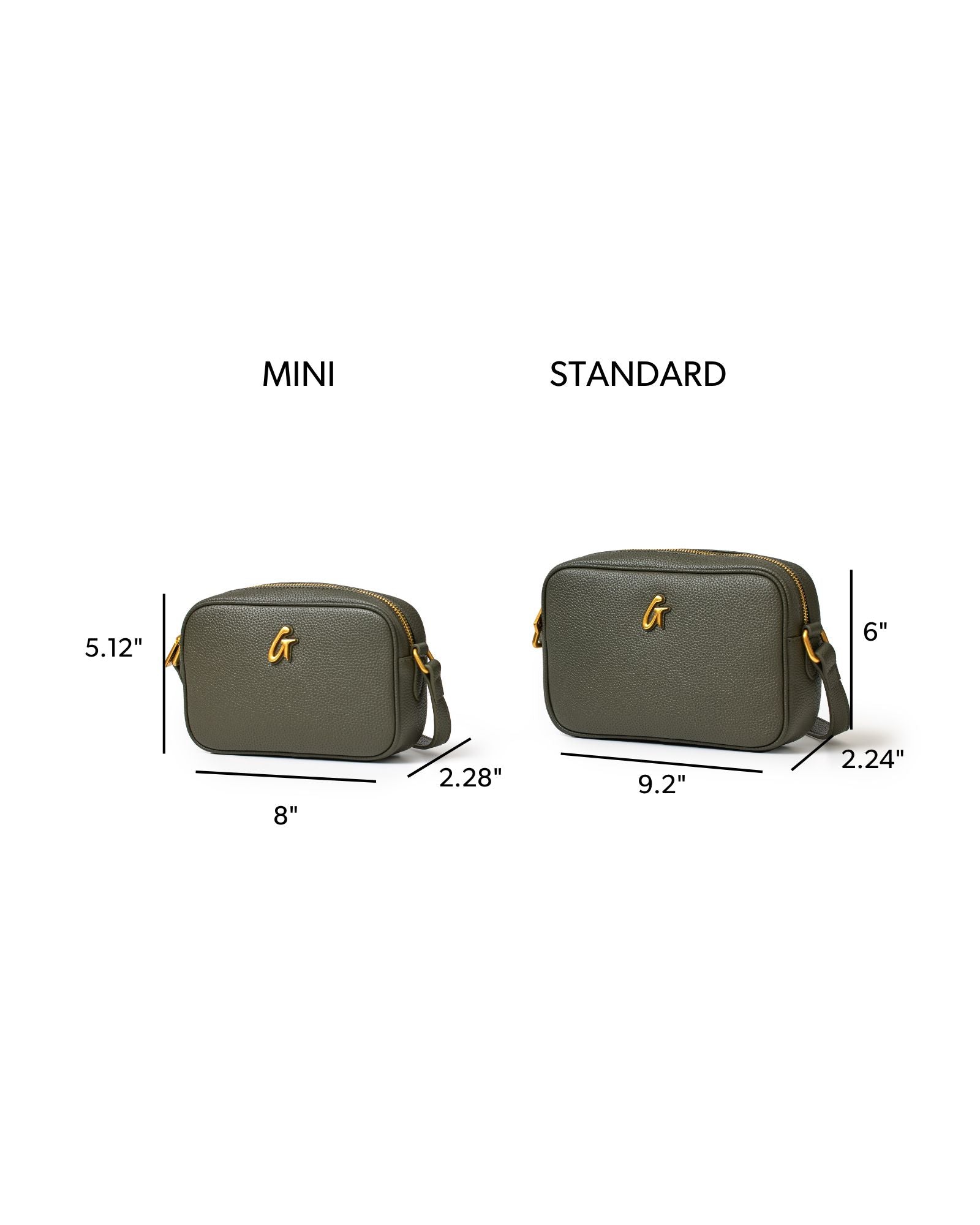 STANDARD PEBBLE CAMERA BAG - OLIVE GREEN