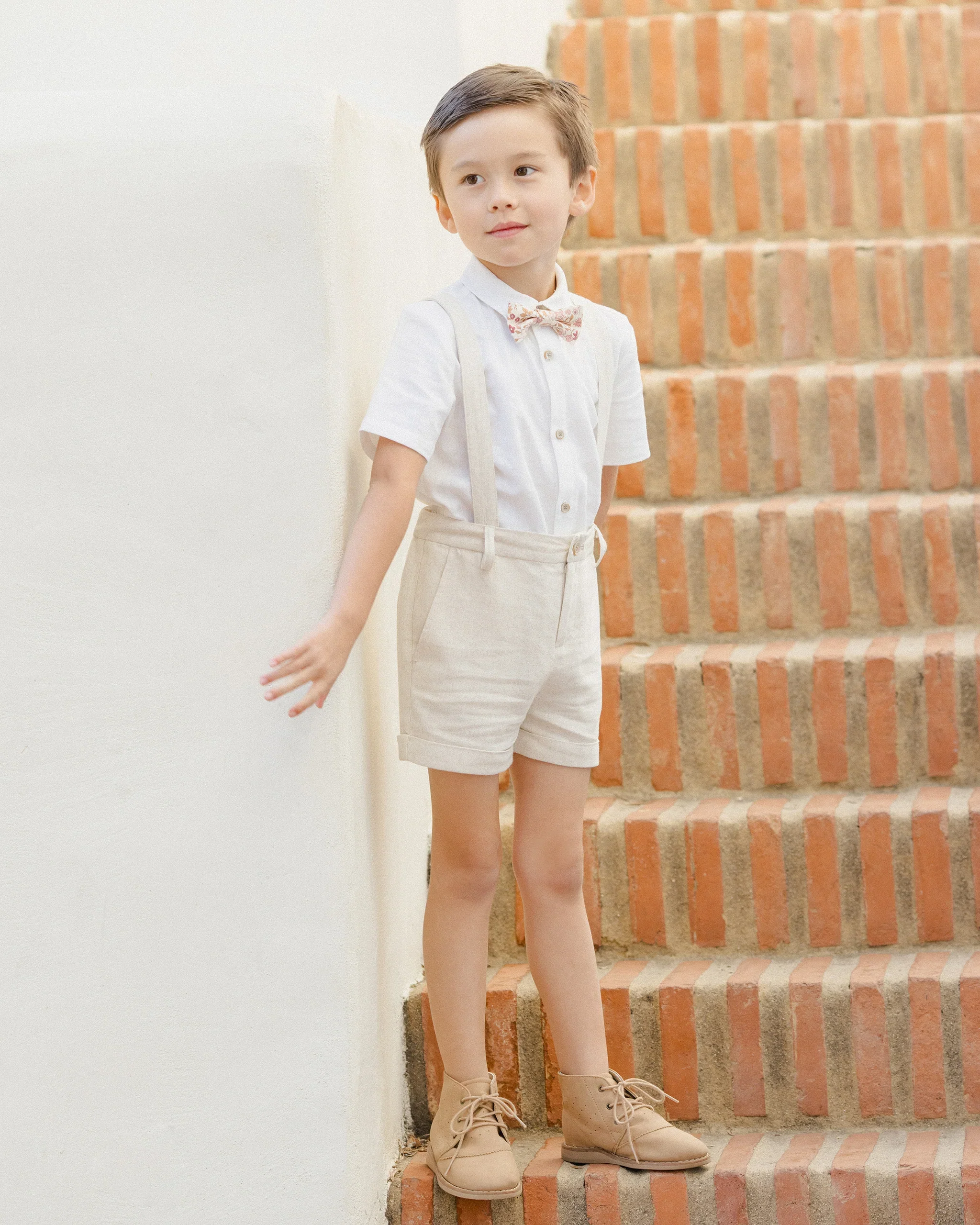 SUSPENDER SHORT | LINEN