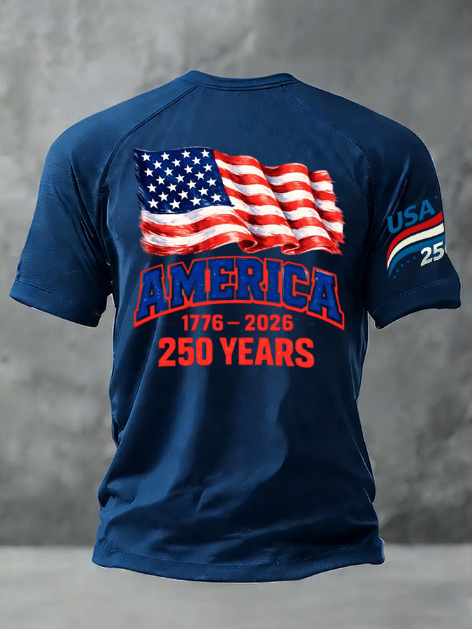 Men'S And Women'S Casual 250Th Anniversary Founding Celebration Raglan T-Shirt