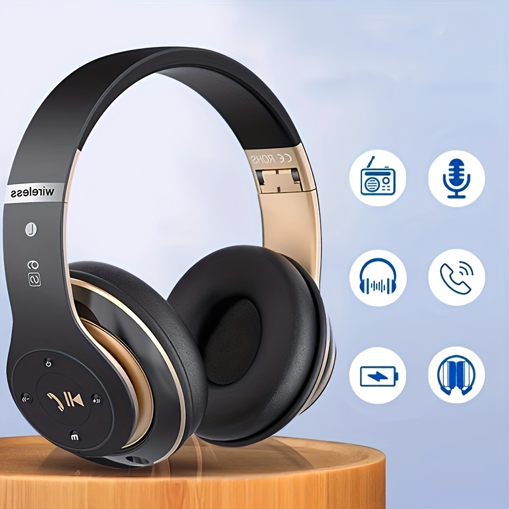 6S Hi-Fi Stereo Foldable Wireless Stereo Headsets Earbuds With Built-in Mic