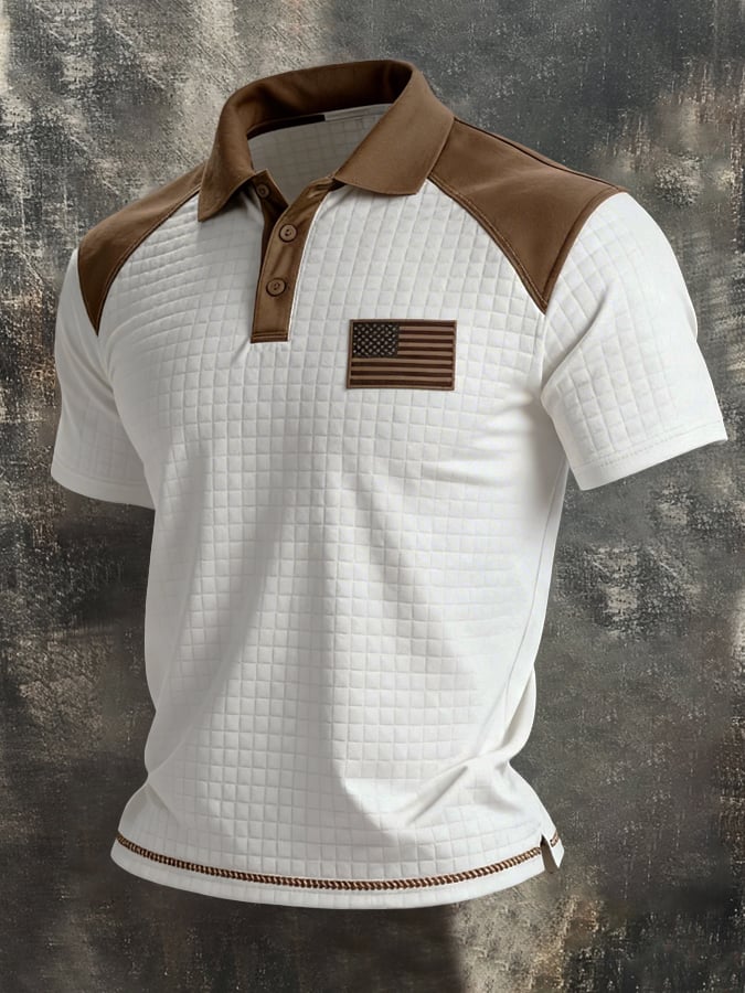 Men's Retro Color-Block 