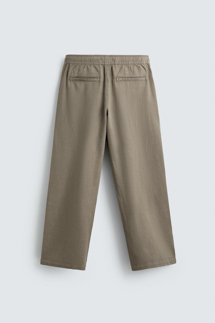 Men's Relaxed Fit Textured Pants