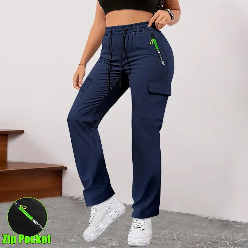 Women’s cargo pants with multiple pockets