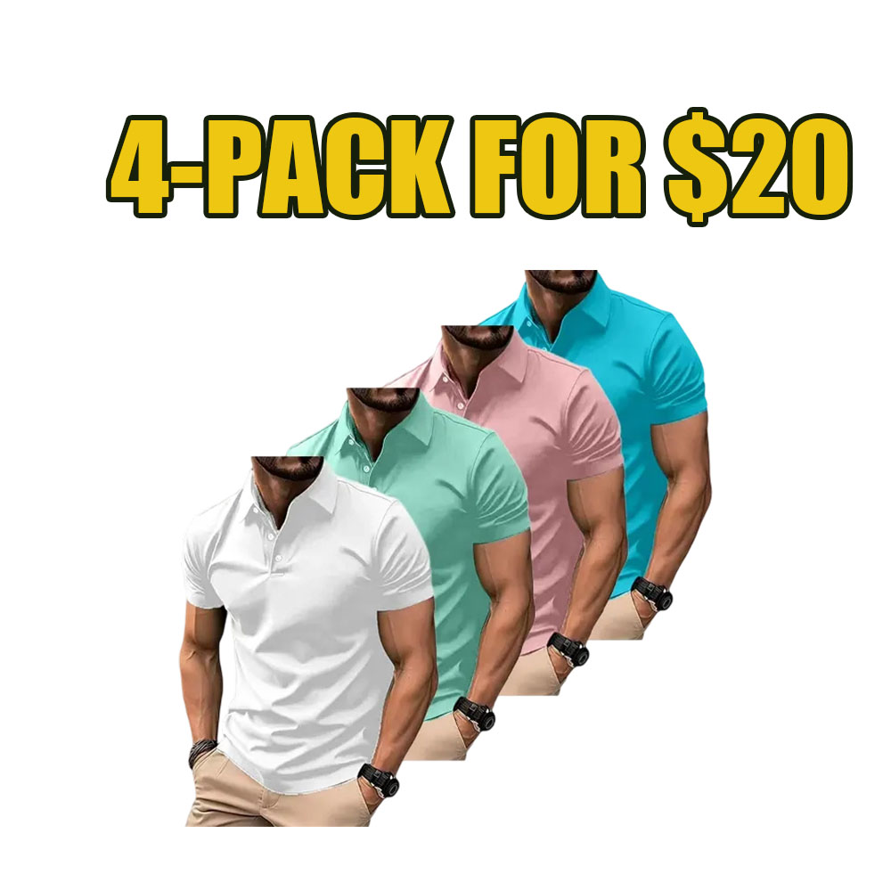 Essential Comfort Polo Shirt 8-Pack