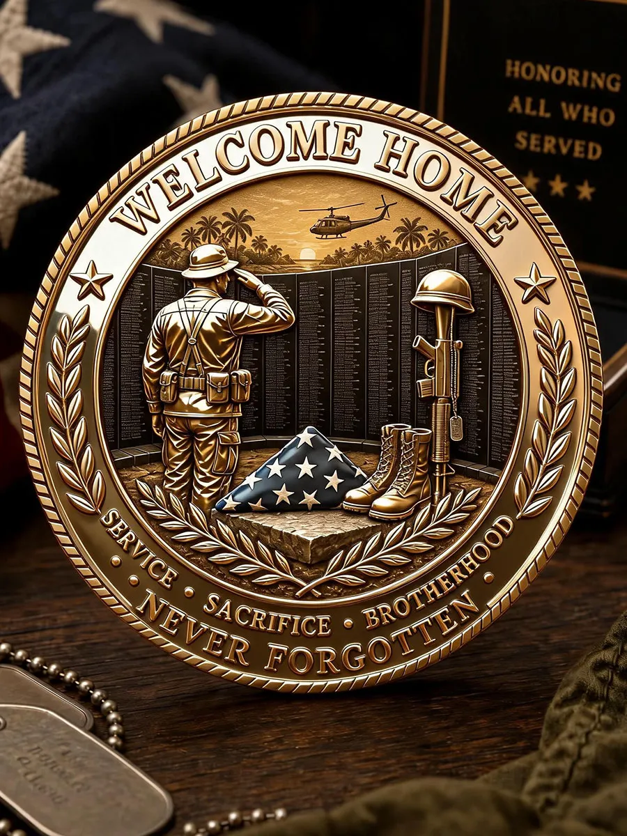 Vietnam Veteran Welcome Home Commemorative Metal Medal