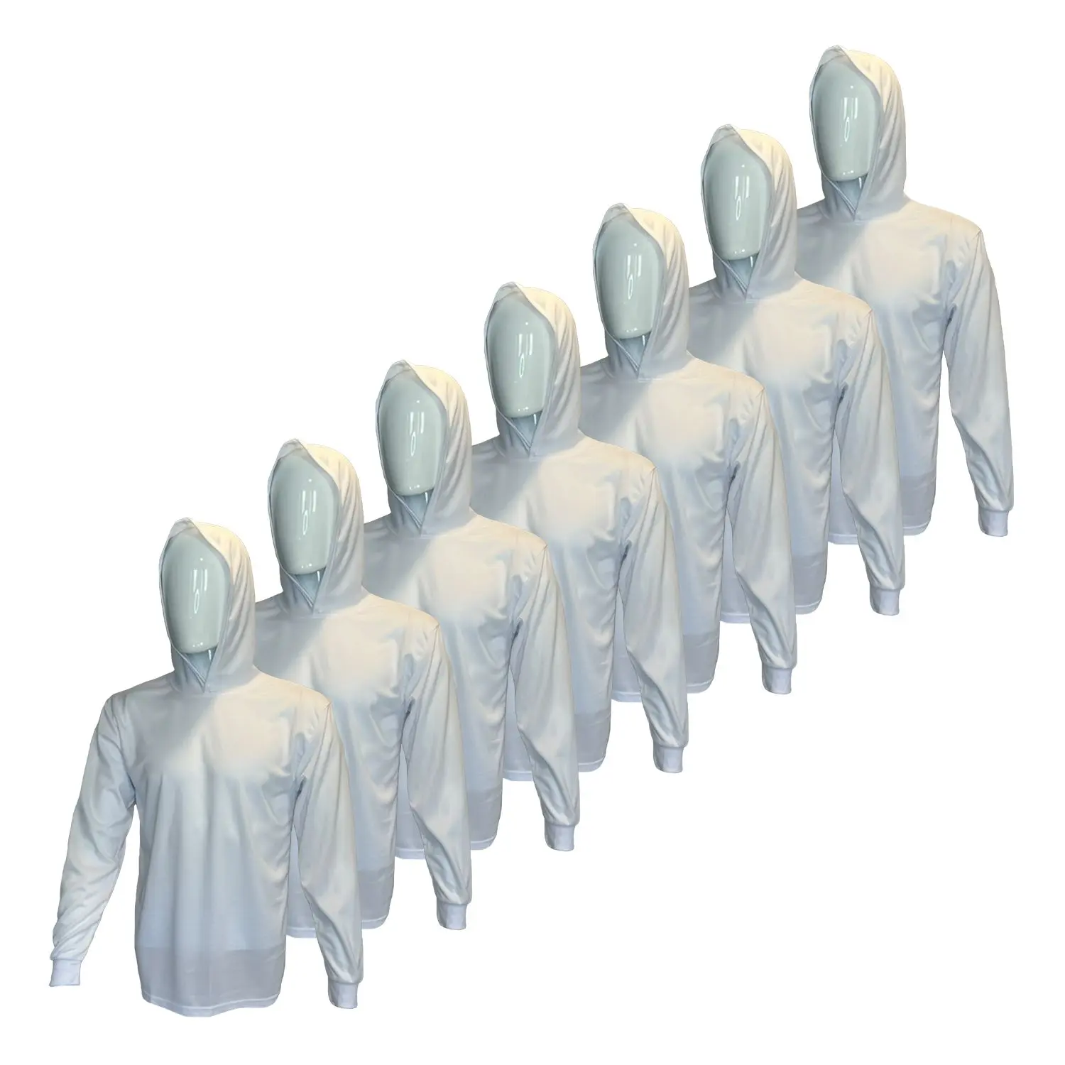 7-Pack High-Visibility Ultralight Long-Sleeve Hoodie