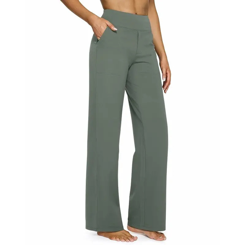 Women's High-Waist Yoga Pants with Pockets