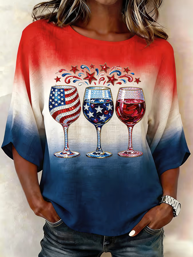 Women'S Round Neck Casual Top