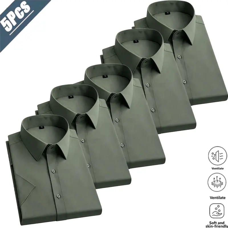 Men’s Solid-Color Dress Shirts
