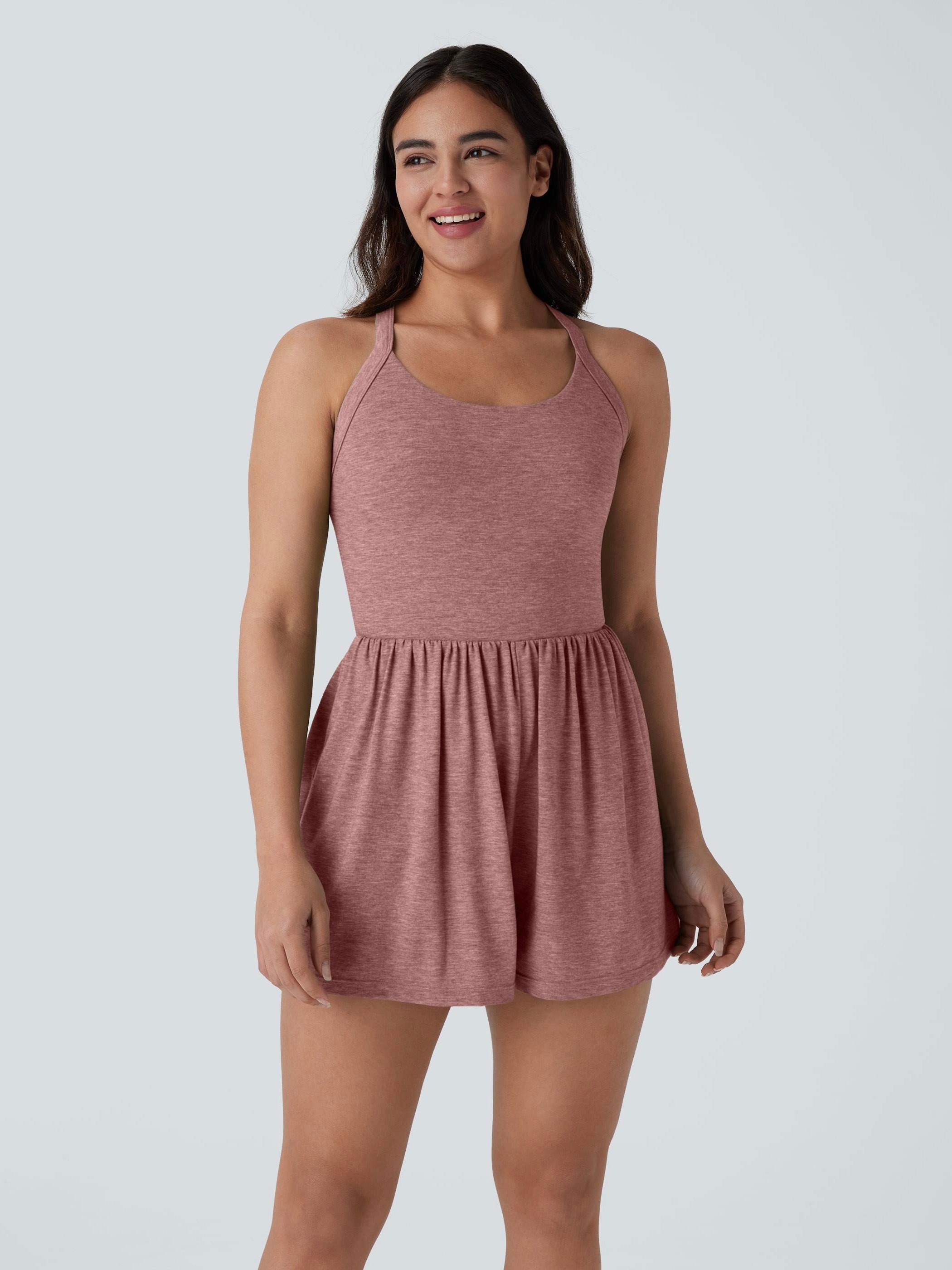 ✨ Pocket 2-in-1 Romper for Women | Backless Sleeveless Jumpsuit with Built-In Shorts & Pockets 🌴 Easy Peezy Bathroom-Friendly Romper