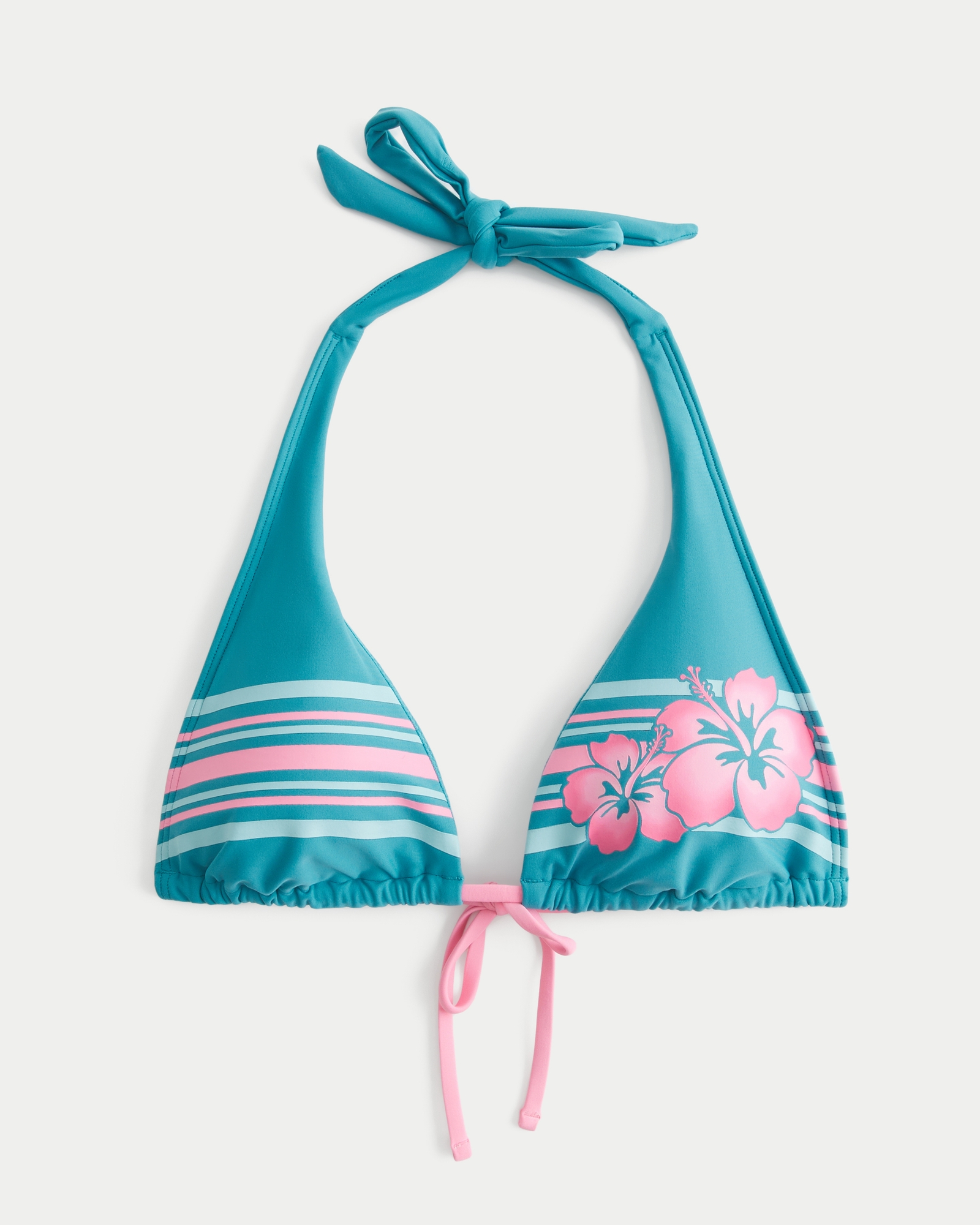 Halter Triangle Bikini Top