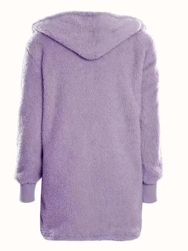 Women's Solid Color Plush Three-piece Pyjama Set