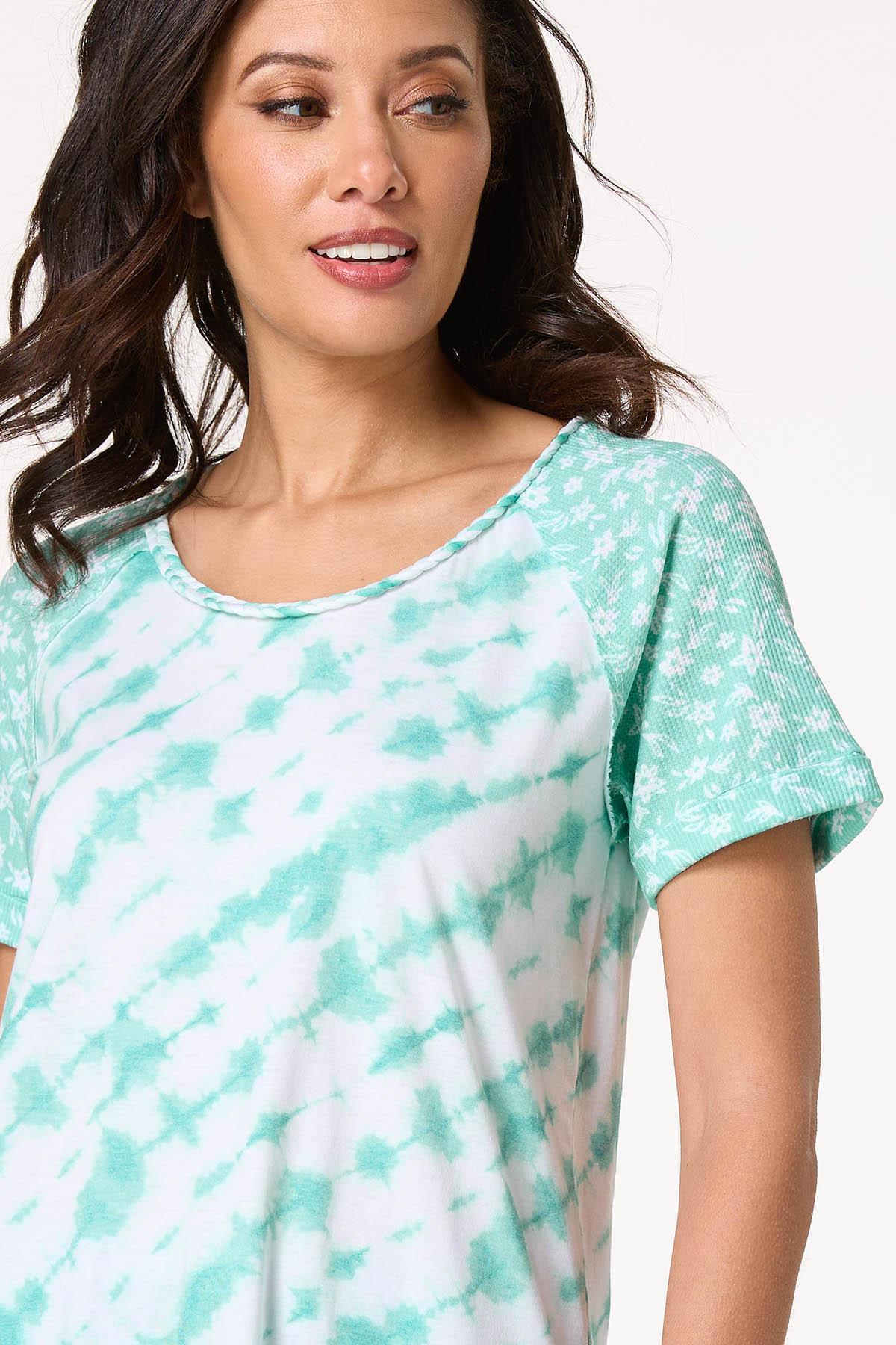 Tie Dye Braid Trim Top