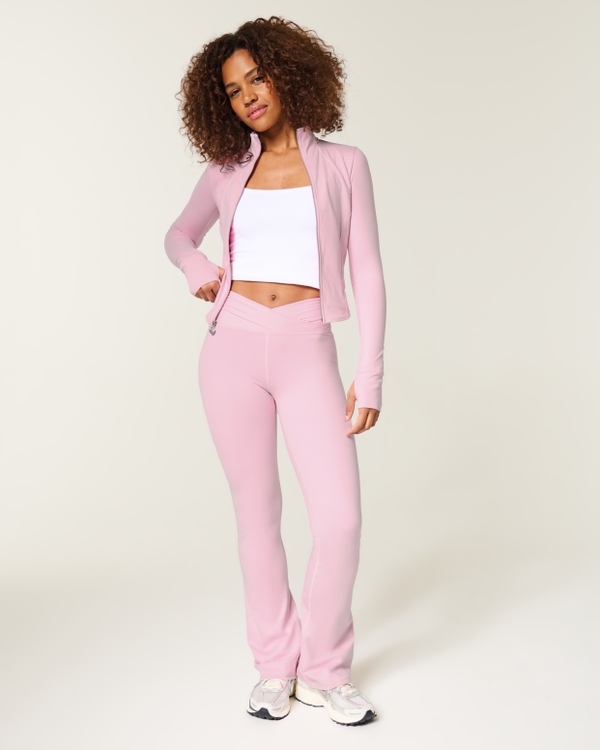 Gilly Hicks Active Recharge Wrap Waist Bootcut Leggings