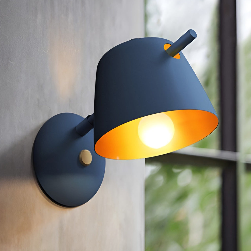 Unique Matte Metal Nordic Plug in Wall Sconce Lighting Wall Light Fixture