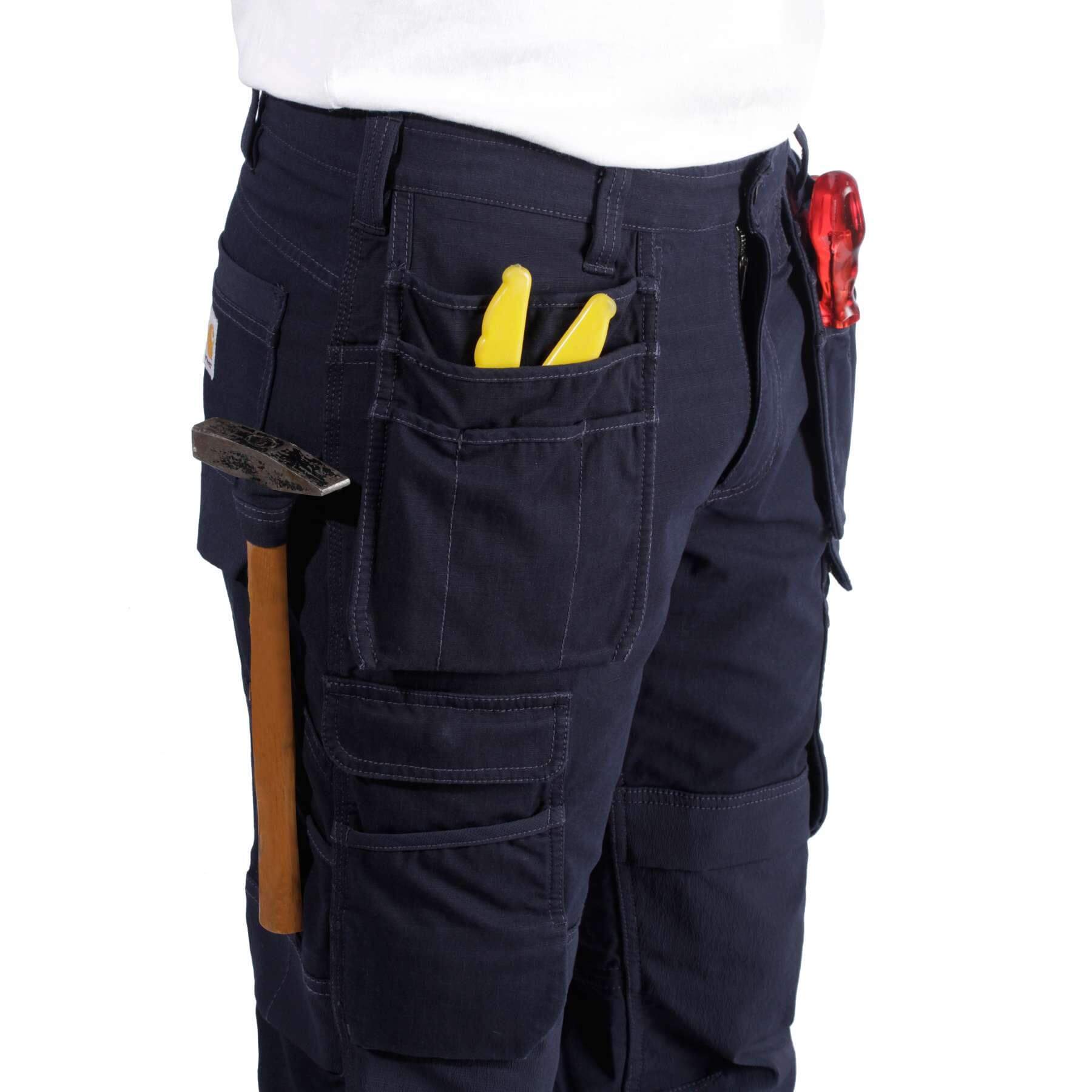 CHT Steel Relaxed Fit Double Front Multi-Pocket Cargo Trousers 103337
