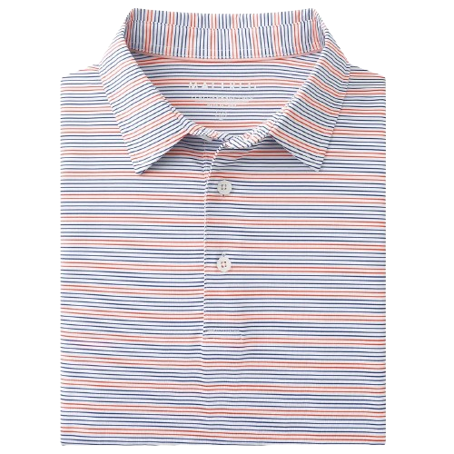 12-Pack Men's Golf Shirts — Moisture-Wicking Performance Short-Sleeve Striped Polo