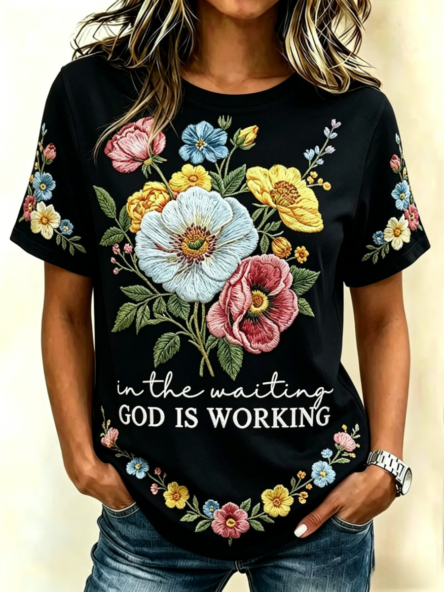 Women's Summer Faith Printed T-shirt