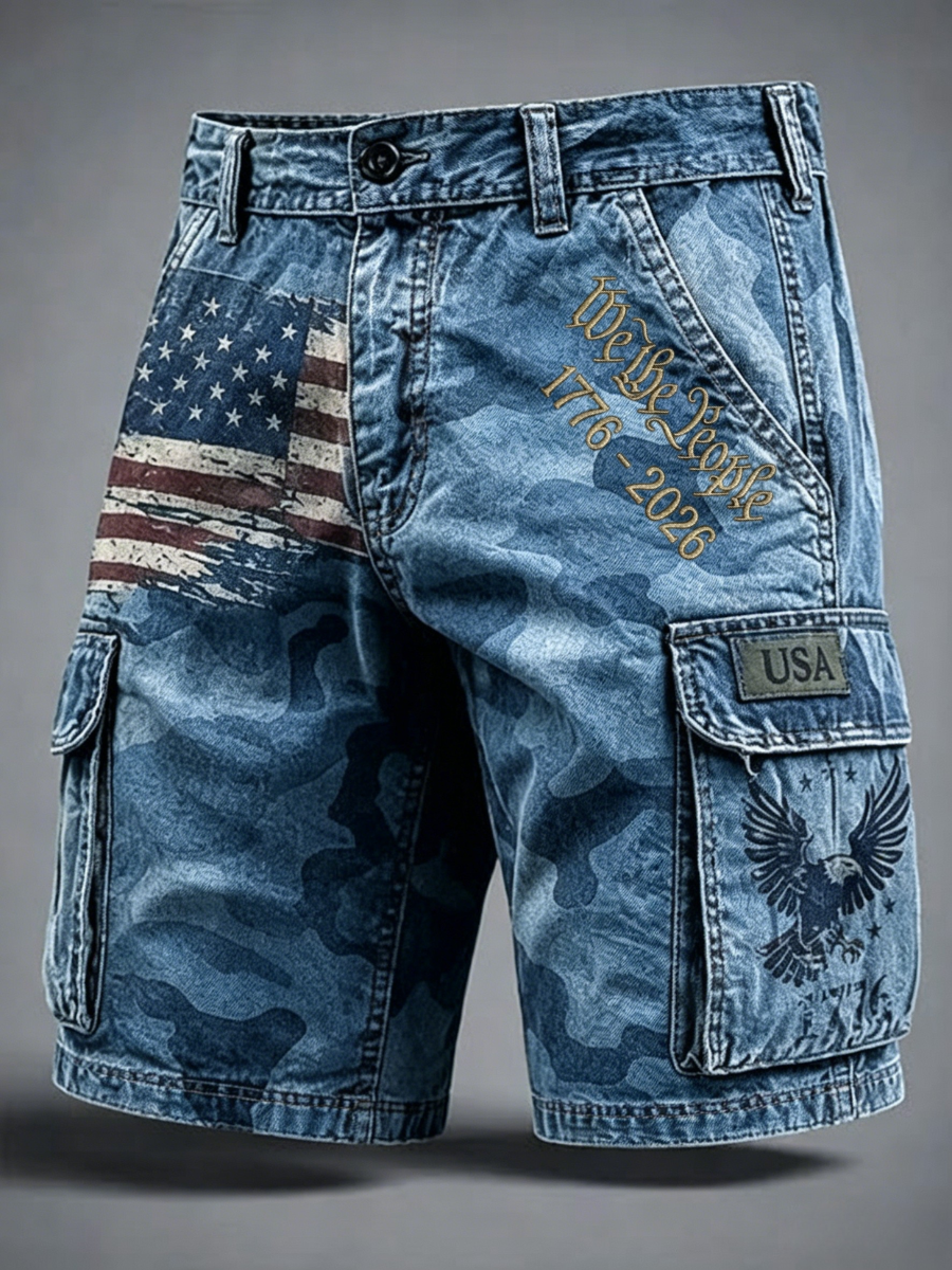 Men's America 250th Anniversary Shorts With Pockets