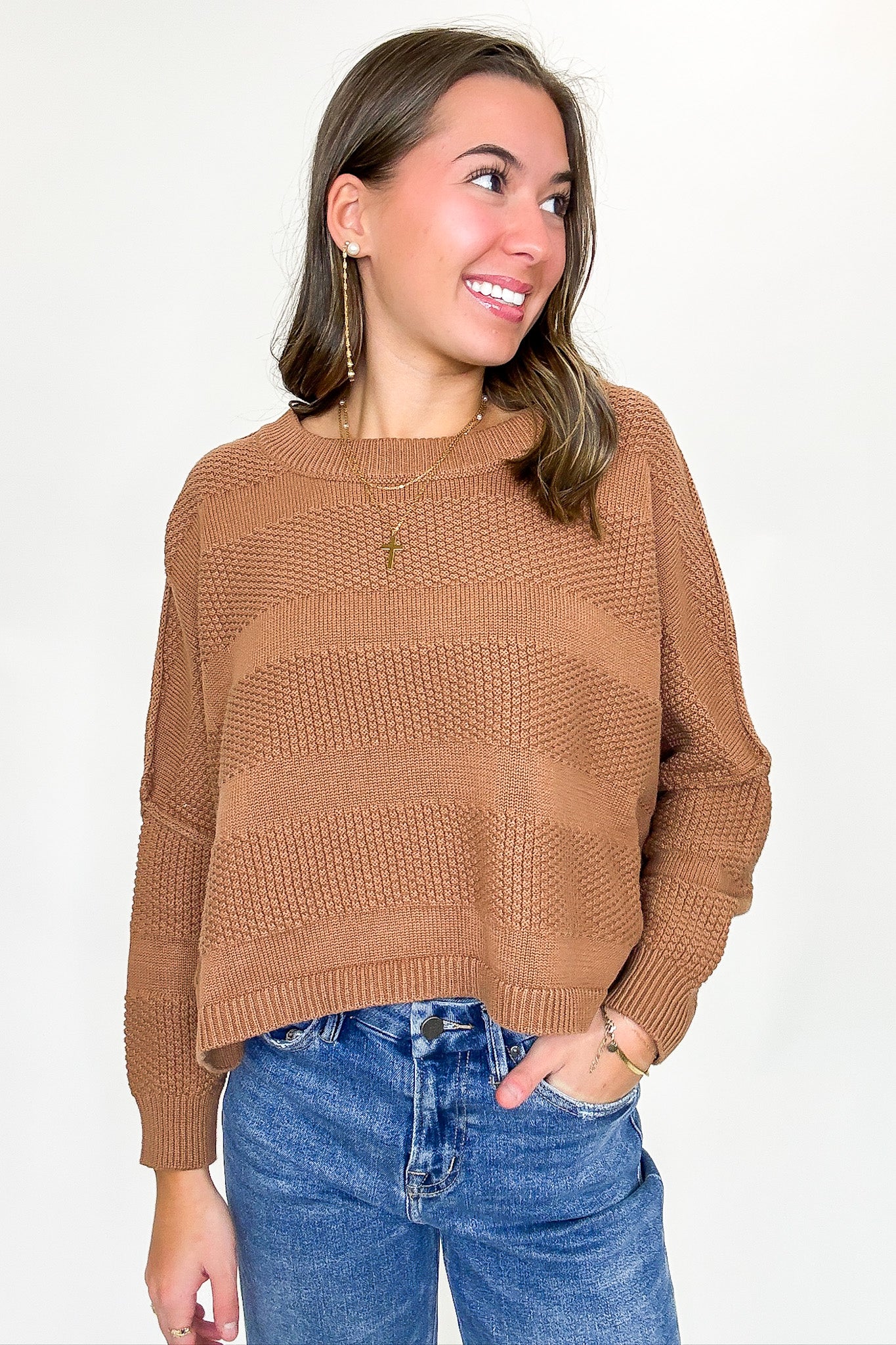 Casual Knit Top and Shorts Set